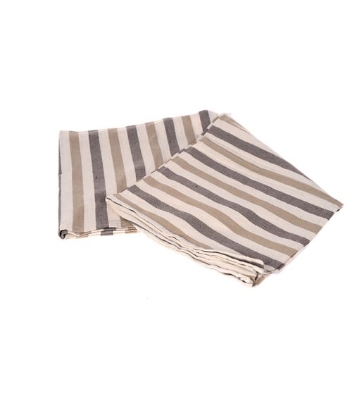 NATURAL/PATTA COTTON BED COVER 180 X 230