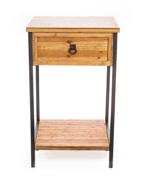 TABLE WITH SHELF AND DRAWER