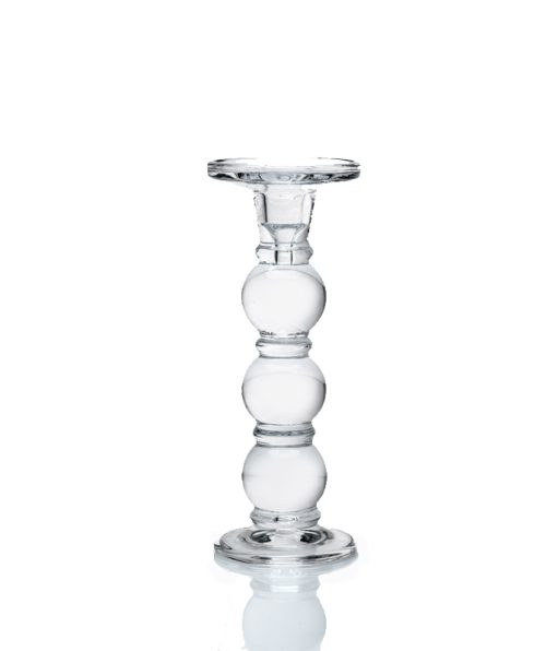 Pillar Glass Candle Holder - Medium