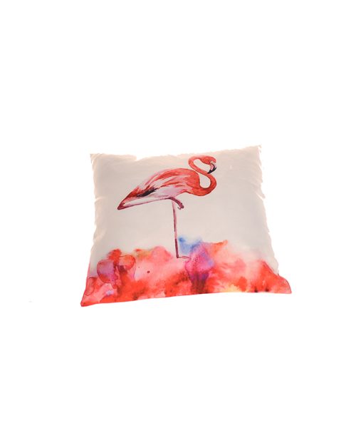 Padded Cushion - Flamingo