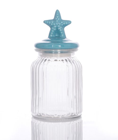 Glass Canister Starfish