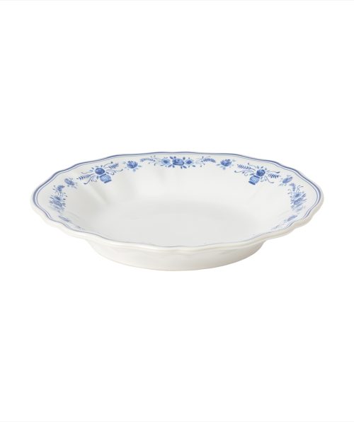 Soup / Pasta plate 25 cm, White Blue