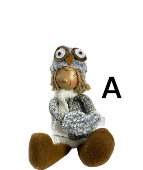 Xmas Sitting Boy  Girl - 2 Designs