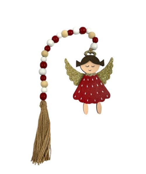 Wooden Red Angel
