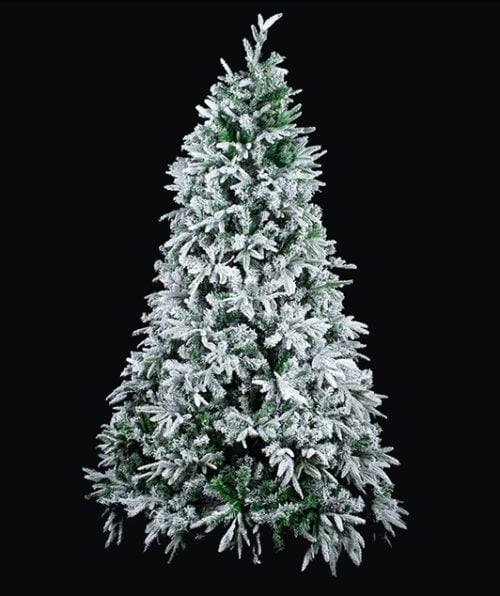 North Pole 270cm Fir Xmas Snowy tree with 2673 TIPS